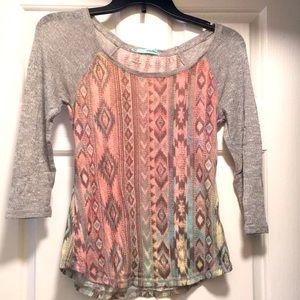 Colorful ombré Knit top